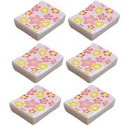 Serenitison 6PCS Porta Palillos de Cerámica Cuadrado,Porta Palillos Japonés,Porta Palillos,Reposos de Pinceles de Pintura China,para Cena,Tenedor,Cuchara,Cuchillo,Fácil de Limpiar,Antideslizante