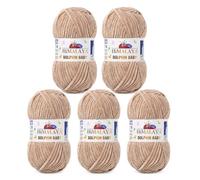 Serenitsu Himalaya 80317 Dolphin Baby Wolle Set de 5 ovillos de 100 g, hilo súper voluminoso para tejer y ganchillo, hilo de chenilla de poliéster para mantas de bebé, hilo Amigurumi para bebé (80317)