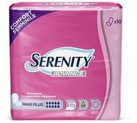 Serenity Advance Maxi Plus - Compresas anatómicas, 10 compresas