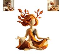 Serenity Growth - Figura escultórica de armonía interior, escultura minimalista de diosa meditativa, decoración abstracta de resina para yoga, adorno moderno para el hogar, escritorio, dormitorio