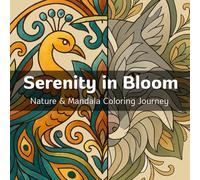 Serenity In Bloom: A Nature & Mandala Coloring Journey for Mindfulness and Relaxation.