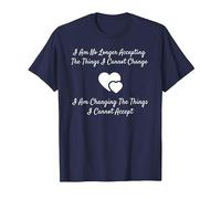 Serenity Prayer Change What You Can't Accept Camiseta Camiseta, Hombre, Azul Marino, 4XL