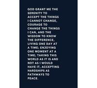 Serenity Prayer Softcover Journal, 6x9" Blank, Lined Notebook: A 121-Page Lined Diary for Reflection, Gratitude and Acceptance