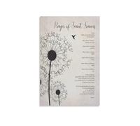 Serenity Prayer Wall Art Decor - Inspired by Saint Francis, Christian Canvas Print for Bedroom, Living Room, Home Office Inspiration (Unframed,12x18inch(30x45cm))