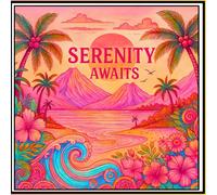 Serenity Scenes: A Peaceful Vibes & Beautiful Scenes Coloring Book