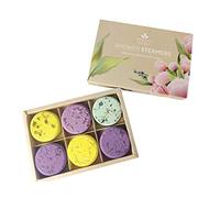 Serenity Select Bombas de ducha orgánicas para aromaterapia con aceite esencial, 6 tabletas de vapor de ducha para alivio del estrés y relajación, gran juego de regalo de spa en casa, día de la madre
