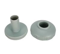 Serenophile Adaptador de skimmer de piscina, conexión de conexión, conector de manguera para bomba de piscina Bestway Frame 11070, boquilla de entrada de plástico gris