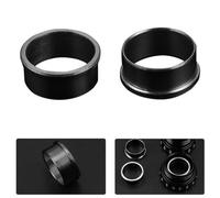 Serenophile Adaptador de soporte inferior de bicicleta, espaciador de aleación de aluminio, manga de reducción de 24 mm a 22 mm, compatible con sram para gxp para conversión de chasis, color negro
