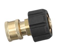 Serenophile Adaptador M22, conexión rápida, conector de lavadora a presión, latón de 5000 PSI, macho M22 a 1/4 pulgadas para manguera de pistola de pulverización Karcher