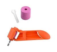 Serenophile Afilador de brocas, amoladora portátil, herramienta afiladora eléctrica, molienda rápida para taladros estándar, rueda de corindón marrón, diseño compacto para bricolaje y profesionales