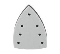 Serenophile Almohadilla de lijado triangular con 7 agujeros, placa de respaldo de esponja flocada de 100 x 150 mm para lijadora orbital, disco de interfaz protector autoadhesivo para tareas de pulido