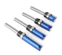 Serenophile Broca de carburo de 1/4 de pulgada con vástago superior de rodamiento superior para madera, acrílico, madera dura, corte de cepilladora Dado