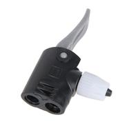 Serenophile Cabezal de bicicleta con capacidad de 150 PSI, adaptador de manguera de boquilla de PVC para presta y válvulas, conector de bloqueo de pulgar para piezas de inflado de bolas