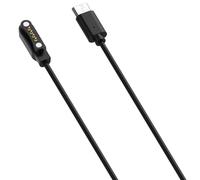 Serenophile Cable de carga magnético, cable de carga USB C, sincronización de datos de carga rápida, cable de alimentación TPE 1 A para PLAUD Note Pro, negro, 1 m