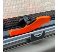 Serenophile Cerradura de Seguridad para Ventana de RV 3D Impresa - Sin Taladro, Llave de Cierre Naranja de Encaje para Furgonetas y Autocaravanas, Pack de 2, 13,97 x 3,81 cm