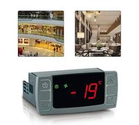 Serenophile Controlador digital de temperatura, termostato de refrigerador, regulador XR02CX-5N0C1 para refrigerador comercial, congelador, enfriador, 230 V