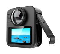 Serenophile Cubierta de puerto de carga, tapa de puerta lateral, tapa protectora para GoPro Max 2, material ABS duradero, pieza de repuesto negra ligera, accesorio fácil de instalar para aventuras al