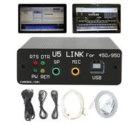 Serenophile Interfaz de radio USB, adaptador de enlace de PC, cable CAT para Yaesu FT-450D FT-950D FT-991A FT-891 ICOM, conector de control de aparejo de jamón con aislamiento de audio