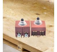 Serenophile Interruptor de amoladora angular, pieza de repuesto para Makita GA5030 GA4530 9557NB 9555NB 9554HN 9558PB, plástico de metal rojo, paquete de 2