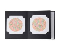 Serenophile Ishihara - Libro de prueba de daltonismo, tabla de visión ocular de 38 placas, kit de detección de deficiencias rojo y verde para adultos, niños, conductores