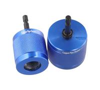 Serenophile Juego de 2 limpiadores de tuberías de cobre para taladro, cepillo eléctrico de alambre con vástago hexagonal de 1/4 pulgadas, limpiador de acero inoxidable para eliminar manchas de óxido