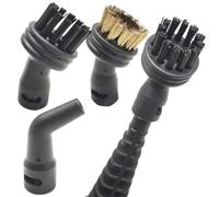 Serenophile Juego de 4 boquillas para fregona de vapor Kitfort KT-1000-03, cepillos de limpieza de nailon y latón para zonas de difícil acceso