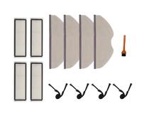 Serenophile Kit de accesorios de repuesto para Xiaomi Robot Vacuum H40 OV51, cepillos laterales, filtros HEPA, juego de herramientas de limpieza, piezas de microfibra de nailon para una H eficiente