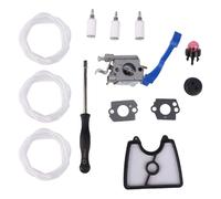 Serenophile Kit de ajuste de carburador para sopladores de hojas Husqvarna 125B, 125BX y 125BVX, incluye carburador, sellos, línea de combustible, filtro, bombilla de imprimación y filtro de aire