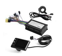 Serenophile Kit de controlador sin escobillas de motor eléctrico de 24 V, 36 V, 48 V, 250 W, 15 A con acelerador de pantalla LCD para manillar de 22,2 mm, modo Hall de onda sinusoidal