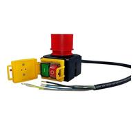 Serenophile KOA7 - Interruptor de máquina de 400 V 3P con solapas de liberación y parada de subtensión, carcasa de metal impermeable IP54 para control de inversor, color negro