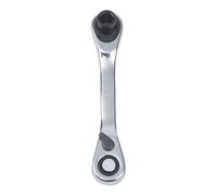 Serenophile Llave de carraca, llave de tubo, doble extremo, cabeza reversible de 72 dientes, acero al cromo vanadio tratado térmicamente, diseño compacto para espacios reducidos, mecánica de bricolaje