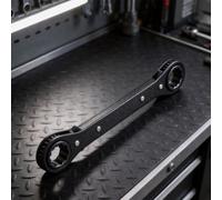 Serenophile Llave de trinquete con diseño de cabeza flexible, llave de vaso de 12 puntos, acero tratado térmicamente para mantenimiento automático, agarre seguro en áreas reducidas, 10 x 12 mm (19-21