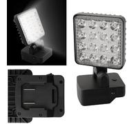 Serenophile Luz de trabajo inalámbrica, linterna LED, cabezal flexible de 90°, brillo de 1200 lm, rotación de 330°, diseño de gancho, para batería PARKSIDE X20V PAP20A1 PAP20A3 de 18 V, taller de