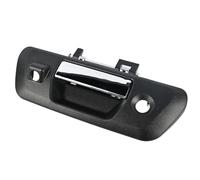 Serenophile Manija para portón trasero, pestillo de puerta trasera, con agujero para cámara, ABS negro, ranura de bloqueo de llave, para Nissan Navara NP300 2015-2019