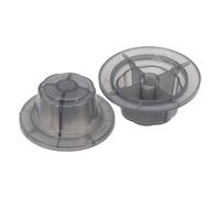 Serenophile Paquete de 2 cubiertas para tuercas de ventilador de ventilador, fijación de tornillo de plástico para aspas de ventilador de techo, piezas de repuesto para asegurar tuercas de ala del