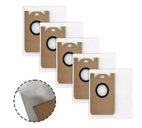 Serenophile Paquete de 5 bolsas de polvo de repuesto para aspiradora tapo RV50 Pro Omni, RV50 Omni, RVA210, bolsas de filtro no tejidas con gran capacidad para pelo de mascotas y desechos