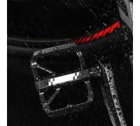 Serenophile Pedales de bicicleta de aluminio con rodamientos dobles DU, plataforma ancha antideslizante de 9,5 cm para bicicletas MTB y de carretera, construcción de aleación de grado aeronáutico