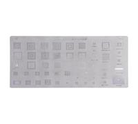 Serenophile Plantillas BGA, kit de reballing, reparación de teléfono, para Samsung HTC, Huawei, MTK, 3 piezas, placa de estaño, herramienta de retrabajo de chip IC
