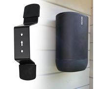 Serenophile Soporte de pared, soporte de altavoz, soporte de metal para Sonos Move 1/2, soporte que ahorra espacio, elegante acabado negro, accesorio de audio seguro para el hogar