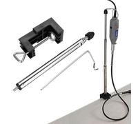 Serenophile Soporte giratorio para herramientas, soporte para amoladora, abrazadera de 360 grados, ajustable de 25 a 55 cm, soporte de banco de acero para pulido de perforación Dremel