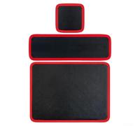 Serenophile Soporte magnético para herramientas, bandeja de acero resistente para reparación de automóviles, juego organizador de almacenamiento de garaje, taller, 3 tamaños, rojo y negro (3 piezas)