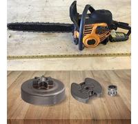 Serenophile Tambor de embrague de motosierra, conjunto de piñón, kit .325-7T para Poulan PP5020AV, Craftsman 358350981, con rodamiento de agujas