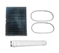 Serenophile Tubo de rueda, correa de transmisión, kit de cepillo para Hayward TigerShark RC9740, RC9956CC, QC Plus piezas robóticas de limpieza de piscinas