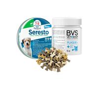 Seresto - 8 kg + Plaque Plus 60 gr + Galletas Minihuesitos Bolsa 250 gr