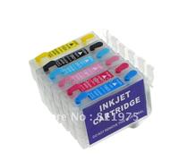 SErgcrFXb 79 T0791 Cartucho de Tinta Recargable Compatible con Suministros de Impresora Foto de lápiz 1400 1500W P50 Artisan 1430W PX650 PX660 PX660 700W 710W 720WD