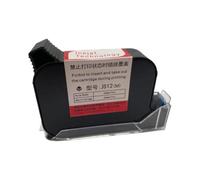 SErgcrFXb Cartucho de Tinta Permanente de Secado rápido de 12,7 mm, Paquete de 4 compatibles con Suministros de Impresora JS12 para número de Pieza Premier(1 Red)