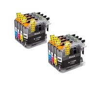 SErgcrFXb Compatible con Suministros de Impresora LC121 123 LC123 Cartucho de Tinta para MFC-J650DW MFC-J6720DW MFC-J6520DW DCP-J4110DW DCP-J132W(2 Set)
