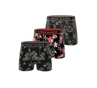 Serge Blanco Ser/1bmx3/Subl Ropa Interior de Hombres, Gris Oscuro/Negro/Rojo, XL (Pack de 3)