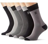 SERGE BLANCO Calcetines Hombre algodón peinado - lote de 6 - Calcetines Altos, cómodos y suaves