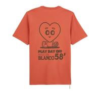 Serge Blanco Camiseta Cuello Redondo Manga Corta de Jersey de Algodón Impreso Espalda - Moda Hombre, marrón, XL